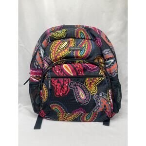 Vera Bradley Lighten Up Essentials Twilight Paisley XL Campus Backpack & Laptop